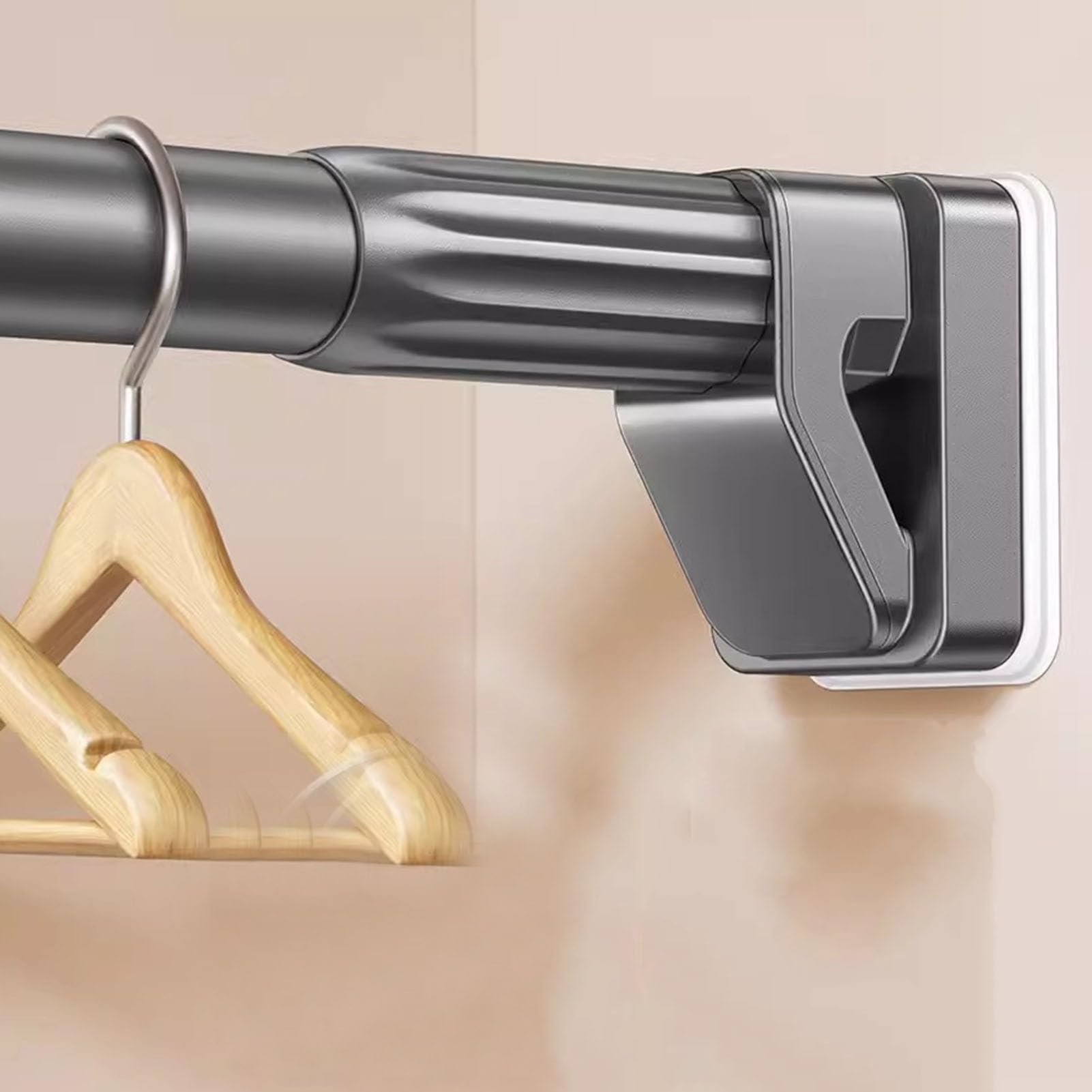 Barre de rideau de douche pour salle de bain et véranda gain de place