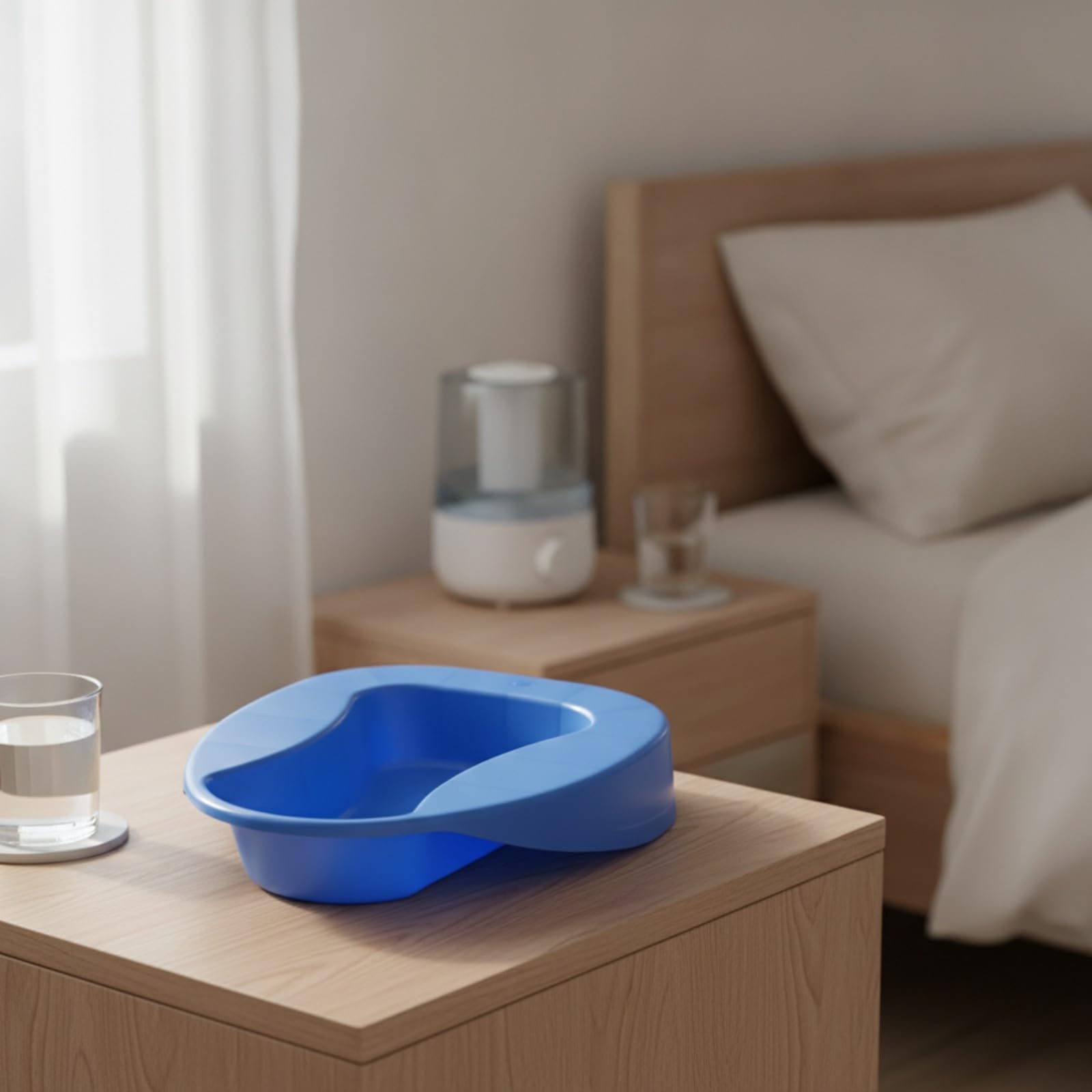 Palangana para Cama Resistente | Ergonómica, palangana para Pacientes Encamados, Cómoda, Cuidado en Casa, Pacientes Encamadas