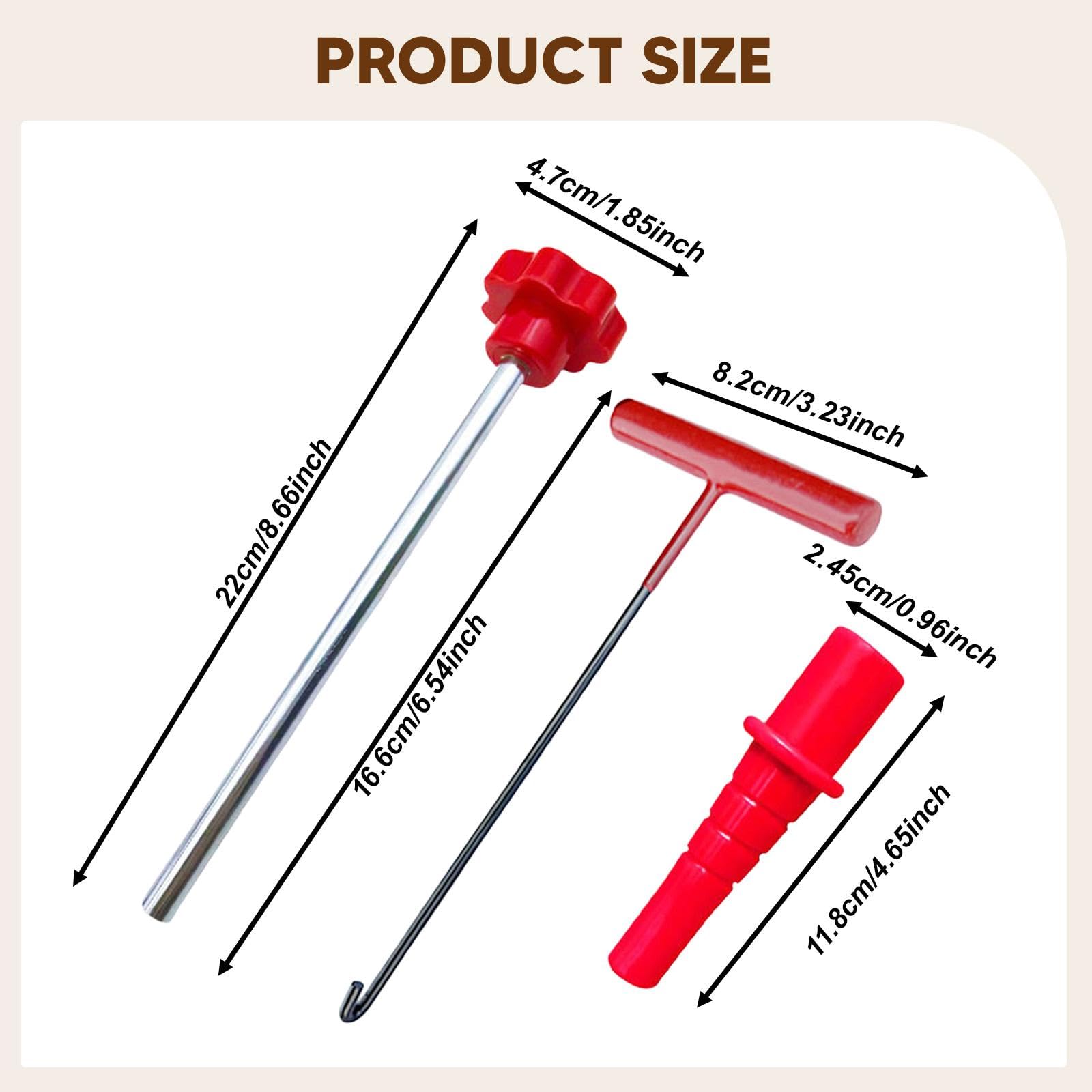 F Fityle Herramienta de cambio rápido de válvulas, extractor de vástago de neumático, accesorios de reparación rápida, herramientas para extraer el núcleo de, Style C