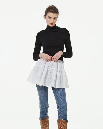 Vrouwen Korte Onderrokjes Petticoat Voor Jurken 100% Katoenen Halve Slip Met Kant Trim Elastische Taille Anti Statisch Vrouwen Korte Onderrokjes Petticoat Voor Jurken 100% Katoenen Halve Slip Met Kant Trim Elastische Taille Anti Statisch
