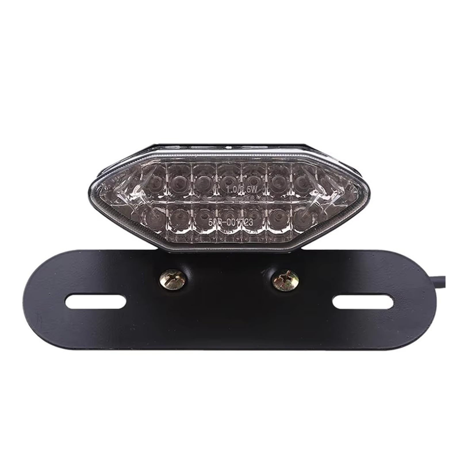 Moto luce freno targa lampada stop Luce targa universale per moto, base nera, indicatore di direzione, coda freno