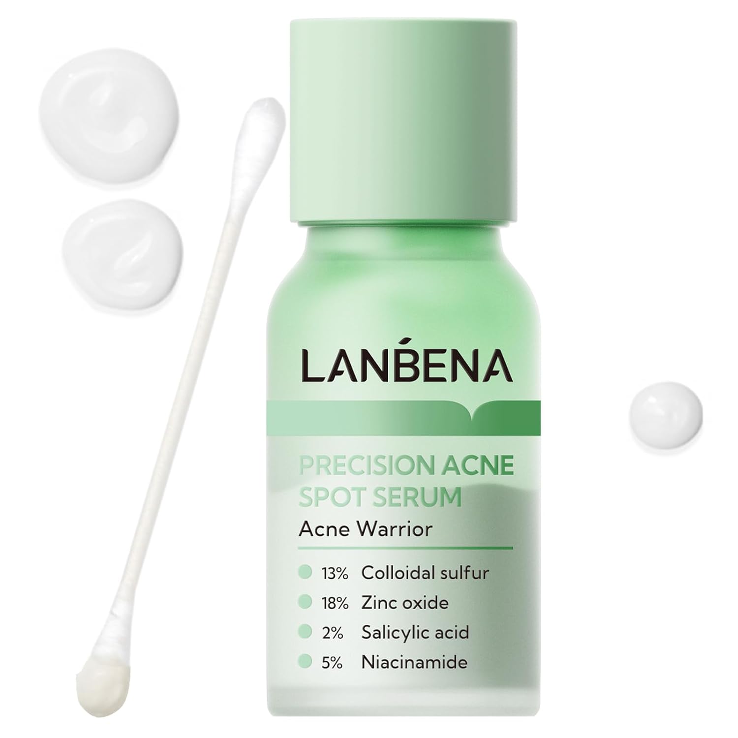 LANBENA Precision Acne Spot Serum, Acne Drying Lotion, Overnight Acne Treatment For Face, Dry Out Pimples, Blemishes, Zits And Clean Pores, 0.42 Fl Oz