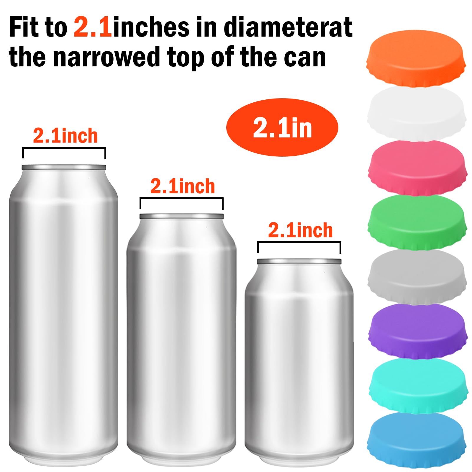 HCEY 2 Pezzi Coperchio per Lattine Bevande Tappi per Lattine