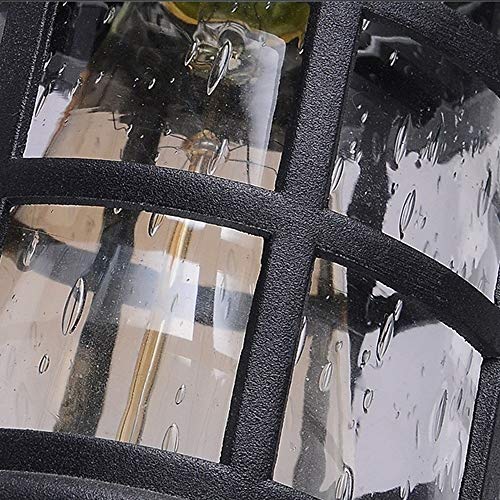 Lampe de mur extérieur rétro étanche E27 en aluminium pour garage - 5