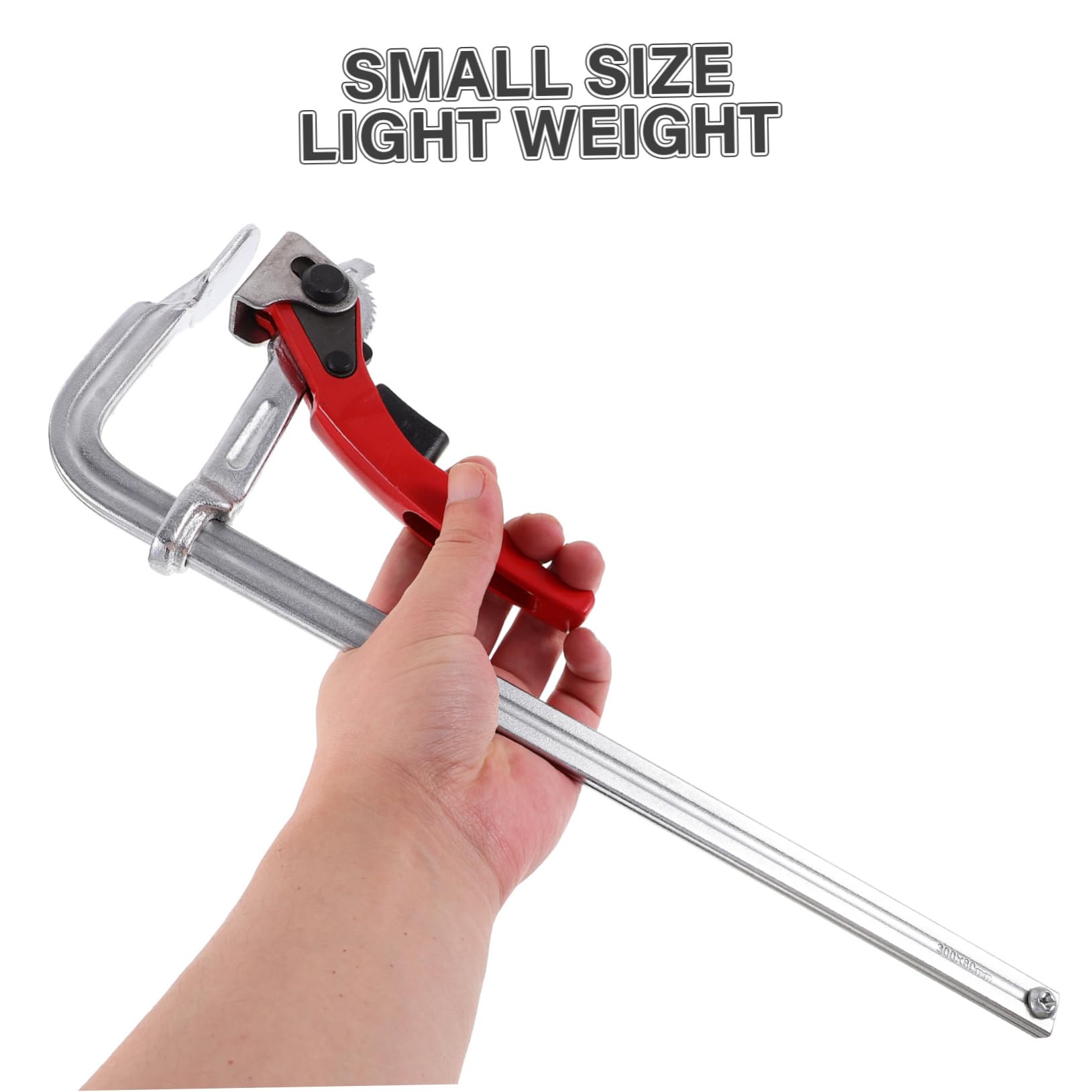 HOMSFOU Serrage-joint à Rail Robuste pour Menuiserie, Pince Fixe en Acier au Carbone, Résistante à L’usure, Bricolage et Travaux Légers Couleur Aléatoire