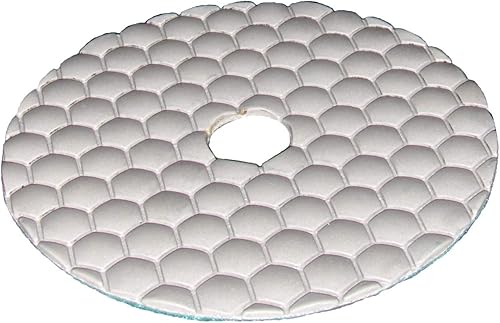 Stadea 5" Diamond Polishing Buffing Pad - Granite Concrete Stone Polishing Dry White Buff, DPPD05SPRABUFW1P