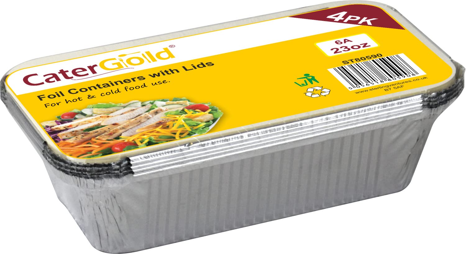Foil Containers Catering (No. 6a 4pk)