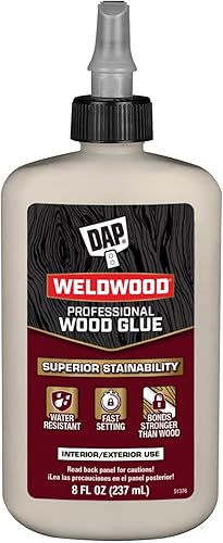 DAP Weldwood - Pegamento profesional para madera, 8 onzas (7079800480)