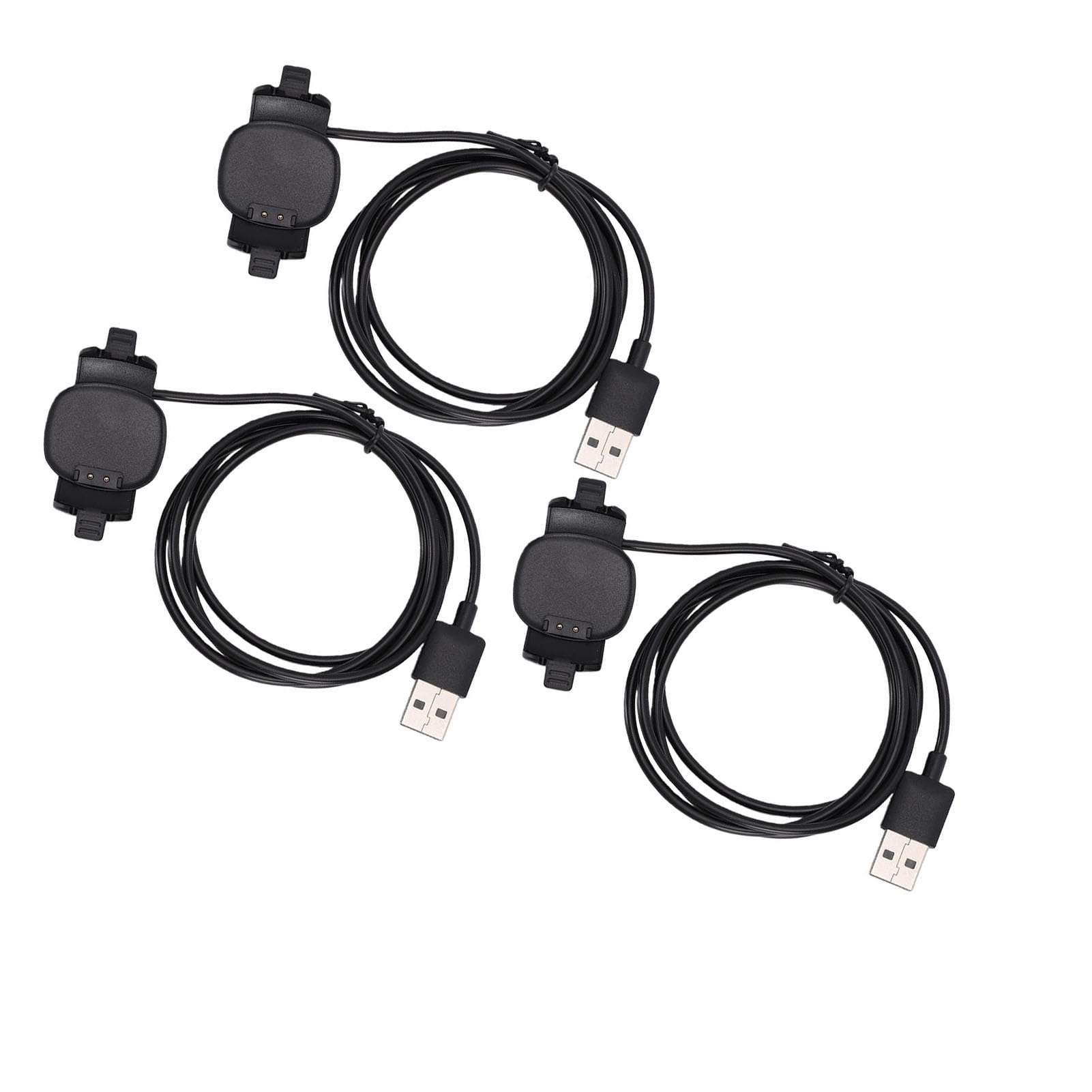 Jiawu Smartwatch-Ladegerät, Ersatz-USB-A-Ladekabel für Plus mit Integriertem Smart-Chip, Sicheres Schnellladen 3,3 Fuß (3PCS)