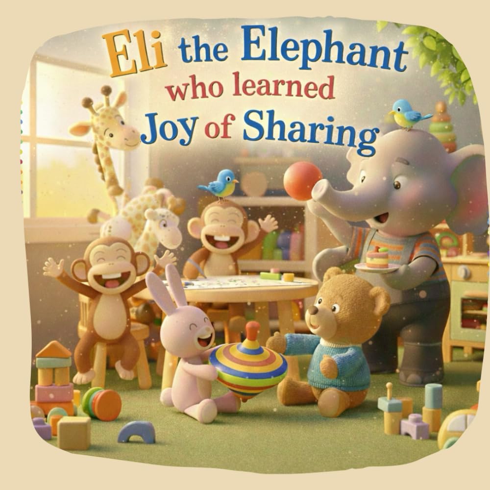 Eli the Elephant Learns to Share: A Heartwarming Picture Book About Sharing, Friendship, and Big Feelings for Kids Ages 4–8 (Eli the Elephant – Little Lessons for Big Hearts)