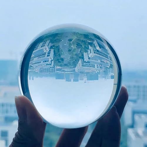 Miniatura 4 de Hoxekle 30-80MM Crystal Ball Lensball Clear Glass K9 Healing Sphere Photography Props Artificial Crystal Lens Decorative Balls