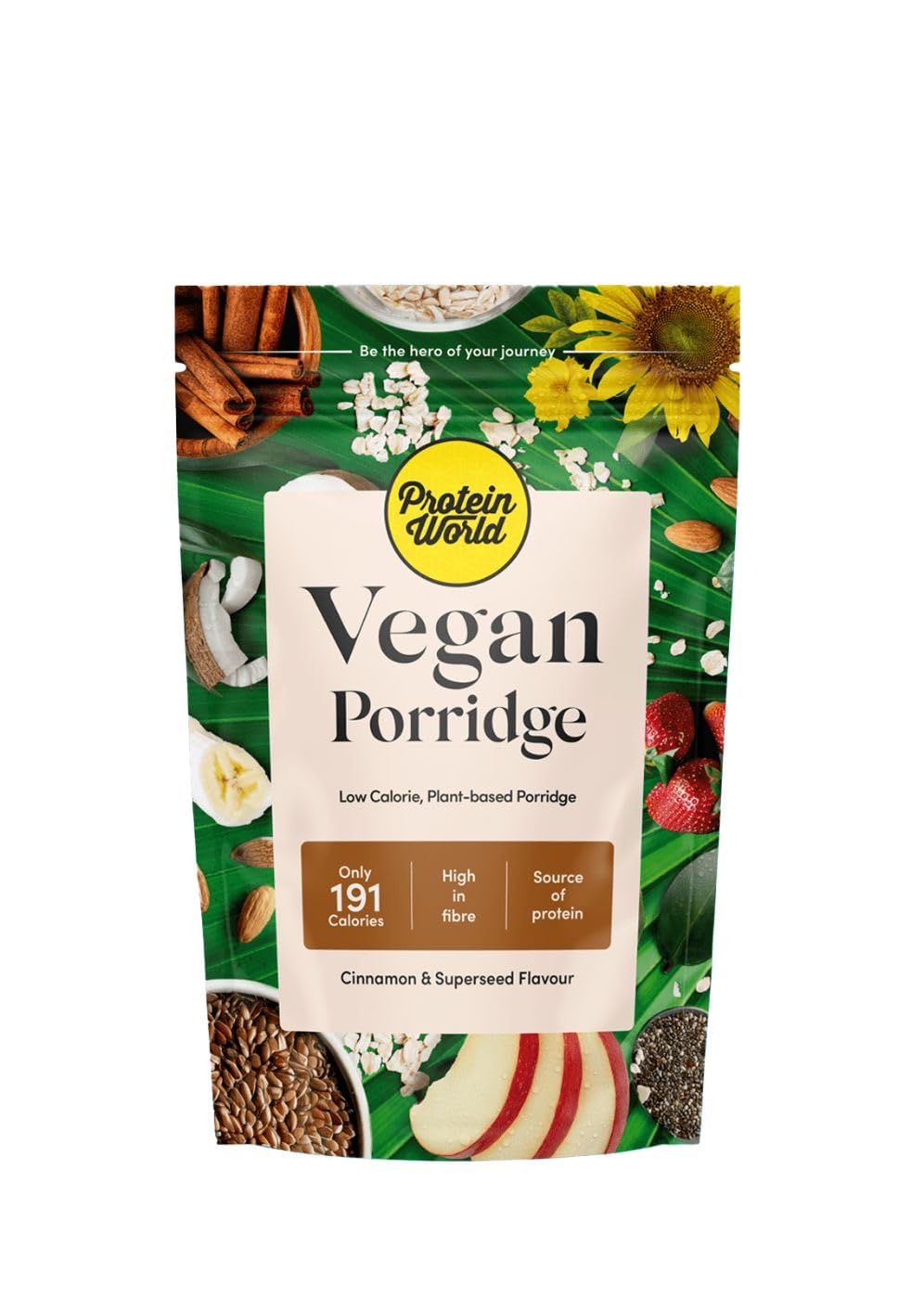 Protein World - Slender Porridge Cinnamon & Superseed, 1.1kg - (22 Servings)