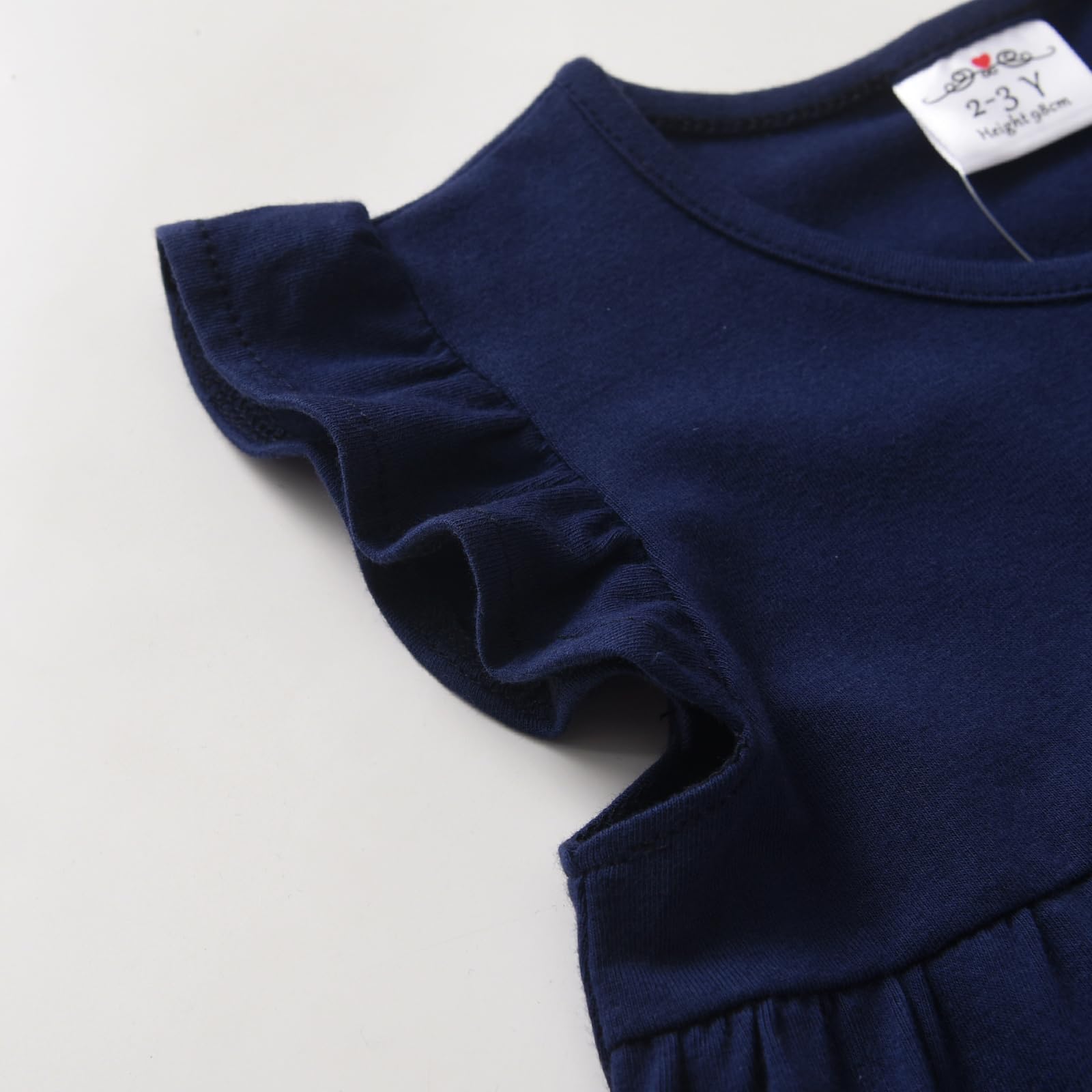 VIKITA Niñas Vestidos Algodón Animal Bordado Manga Larga Vestido para Niños — view 3