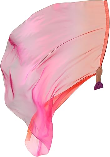 Miniatura 9 de Wuchieal Banderas flexibles de adoración de alabanza porfética, radio de 55 x 74 pulgadas, serpentina semicírculo de ministerio de danza (7#