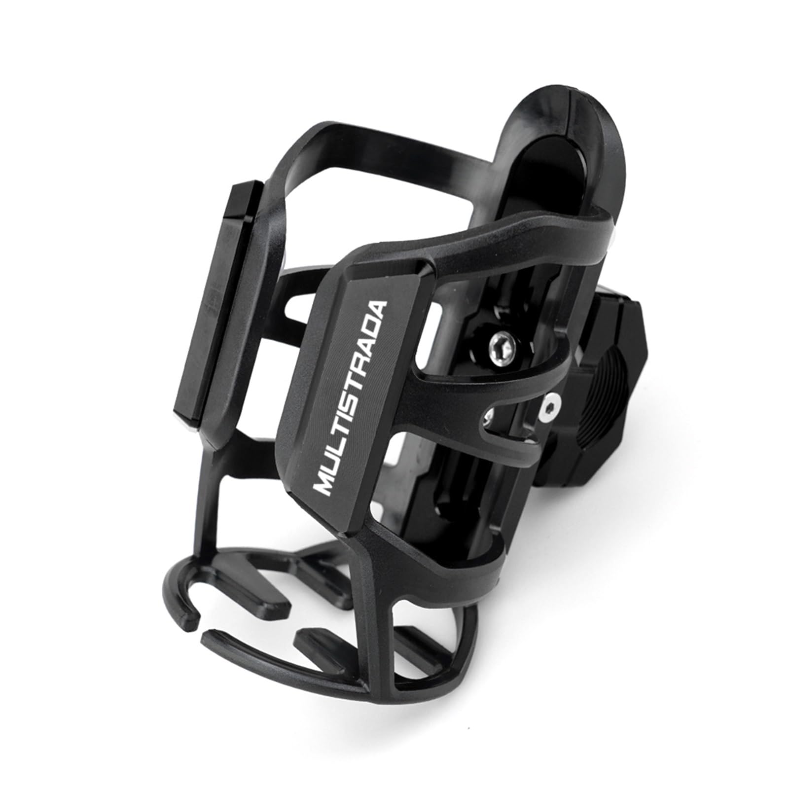 para Ducati Multistrada 950 950S 1100 1200 1260 1200S V4 V4s Portabotellas De Agua Sdand ​​Jaula De Bebidas Piezas De Motocicleta (Color : Black)