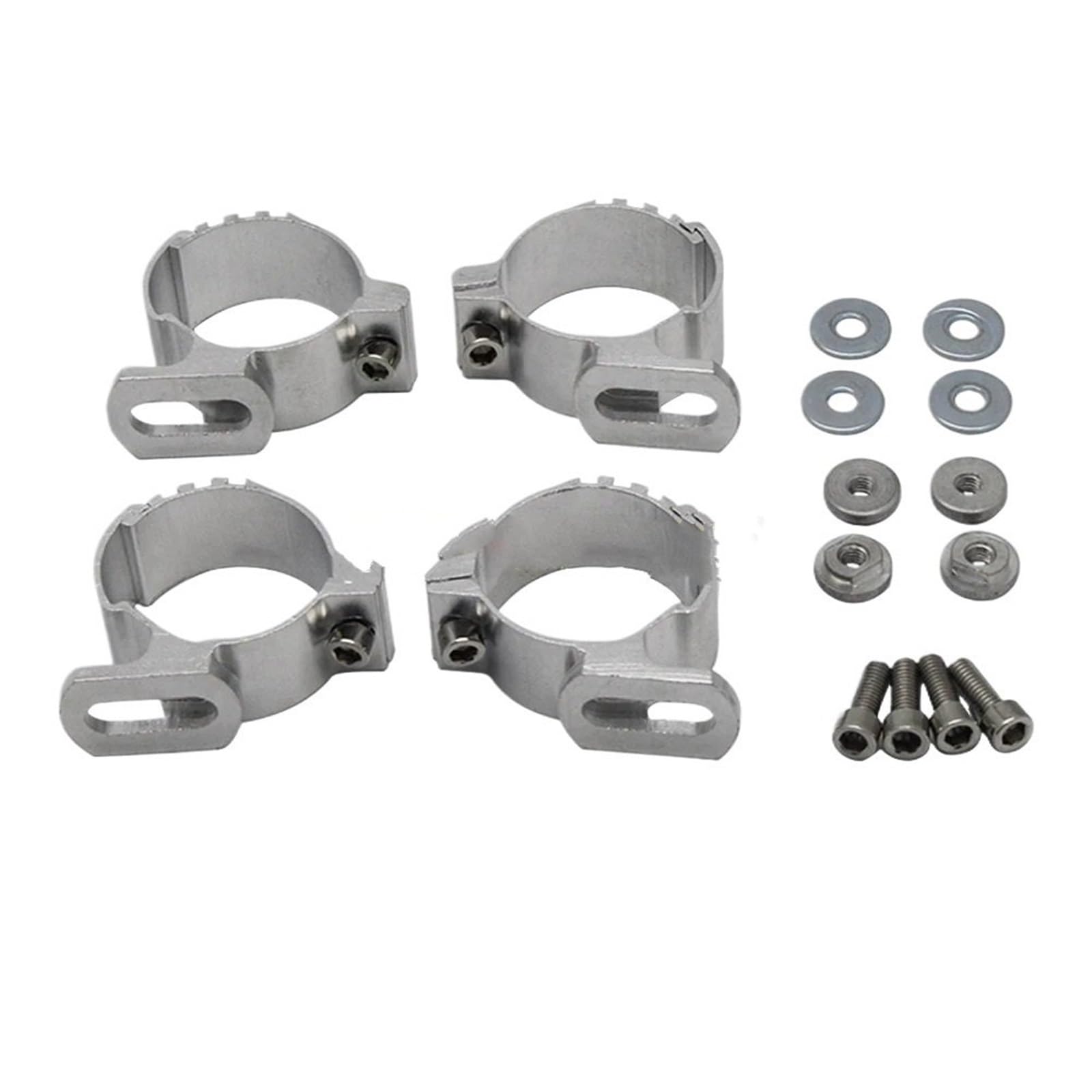 Fit for Harley Dyna Street Bob Low Rider S Wide Glide Front Fork Mount Clamps Windshield Fairing Bracket Hardware(Fit 42-50mm)