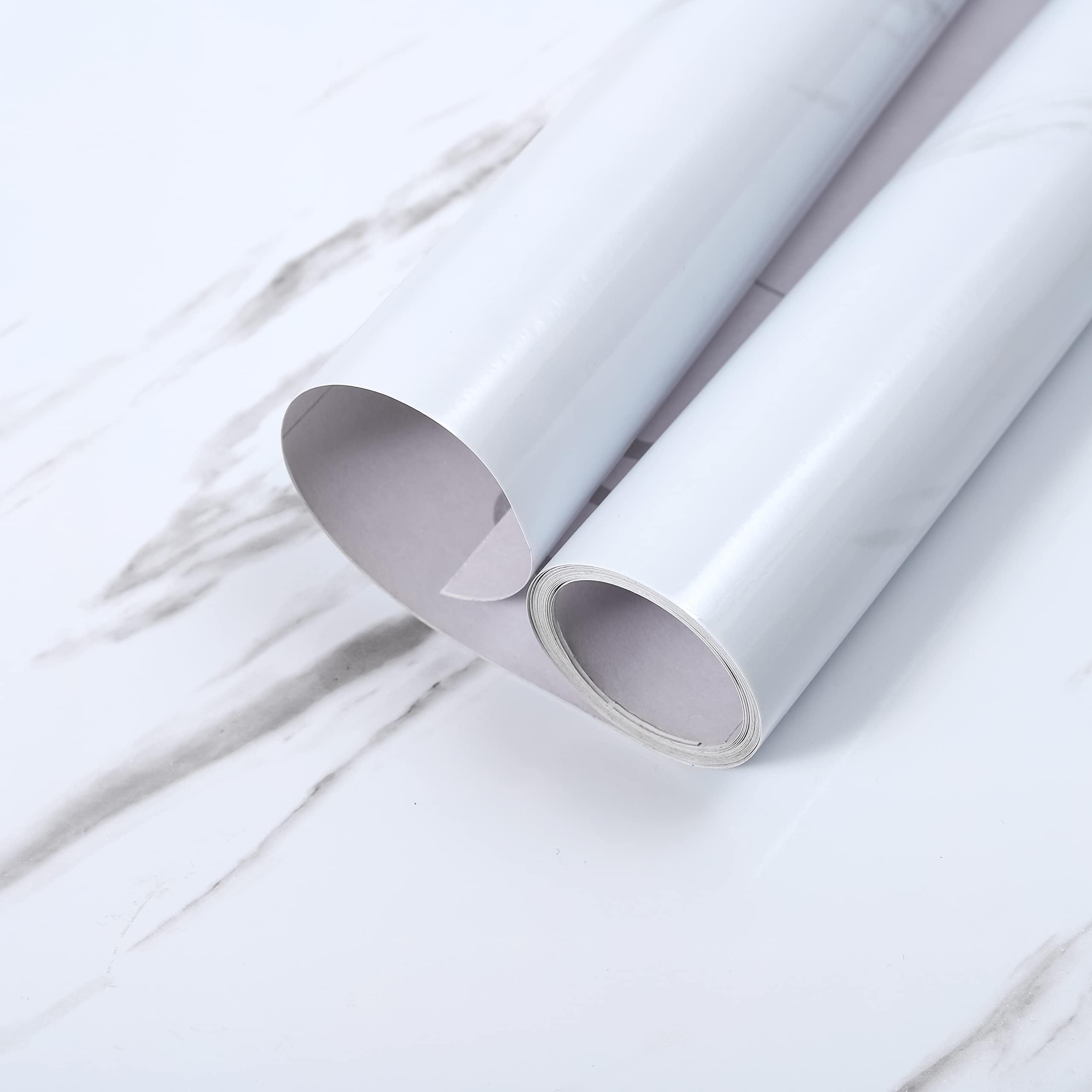 Hode Sticky Back Plastic Roll 30cm X 3m Marble Stripe Contact Paper Self Adhesive Wallpaper Peel and Stick Vinyl Film Removable Waterproof Decorative for Kitchen Counter Furniture Shelf Table DIY