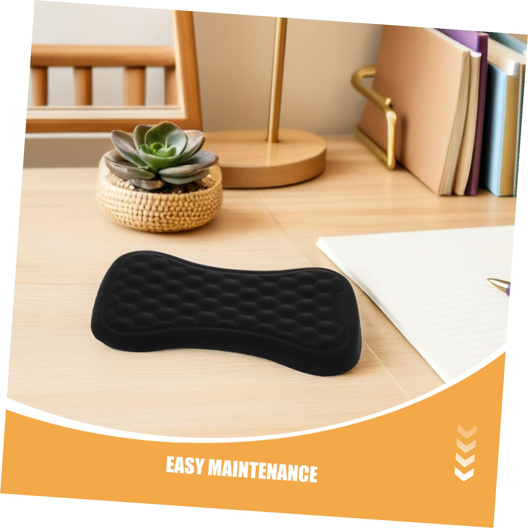 2 Pezzi Resto del polso da tastiera tappetino da polso per mouse poggiapolsi ergonomico da gioco Black