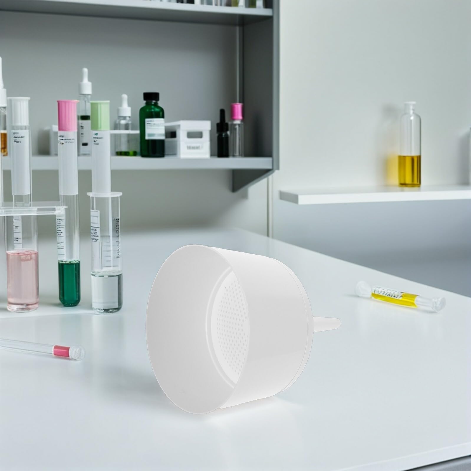 Cabilock Embudo de Filtración Buchner de PP 150 MM para Uso en Laboratorios y Cocina, Herramienta para Filtrar Líquidos en Botellas y Matraces