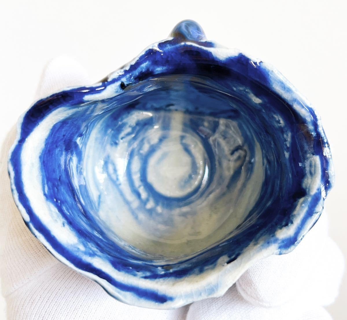 Amazon.co.jp: 山口真人 御深井ぐい呑 蜻蛉目2箇所 山型 御深井