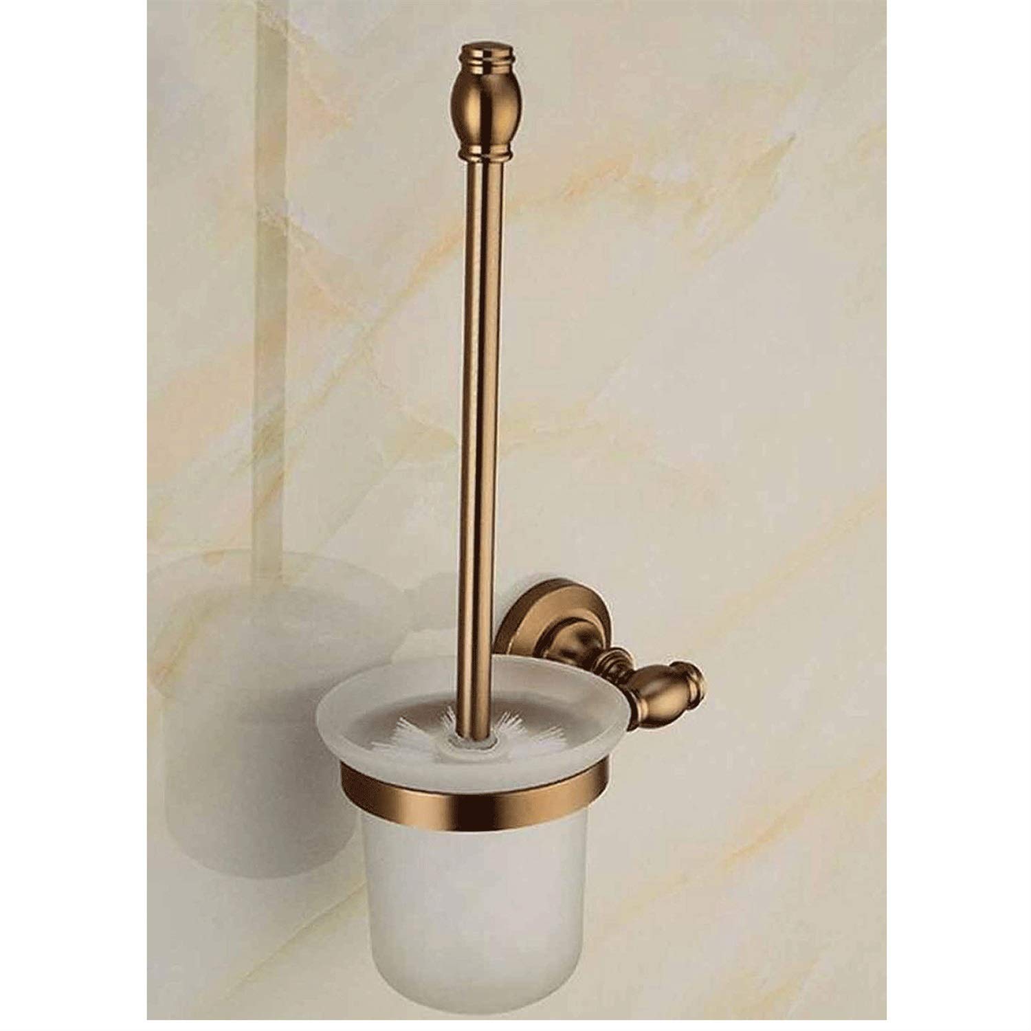 Portascopino da parete per WC, in alluminio resistente alla ruggine, strumento per la pulizia del bagno per un'organizzazione efficiente dello spazio