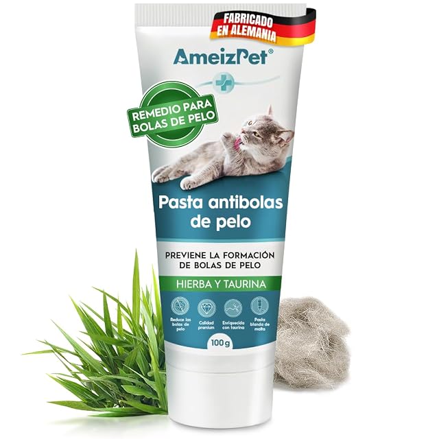AmeizPet Malta para Gatos Bolas De Pelo, 100g (3.52 Oz)