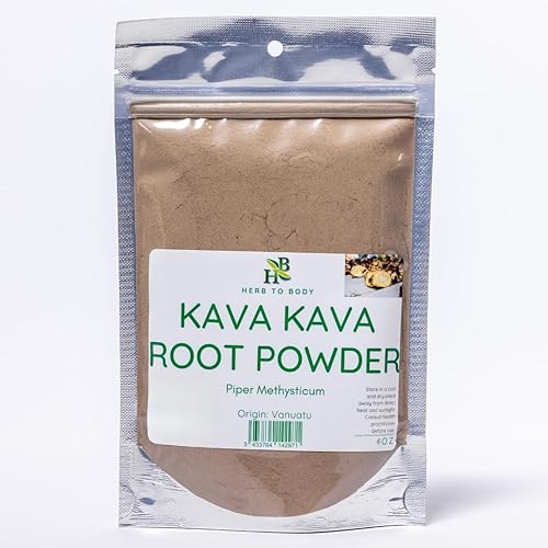 Polvo de raíz de kava kava - Polvo de kava de Vanuatu prémium - 4 onzas  Auténtico  Sabor rico y terroso para una experiencia tranquila