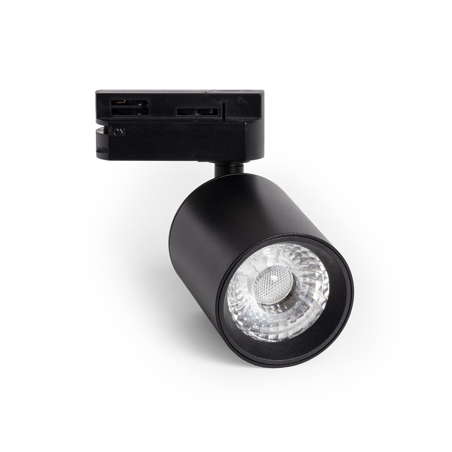 Spot LED sur Rail Monophasé 10W Mallet Dimmable Noir 3000K Blanc chaud