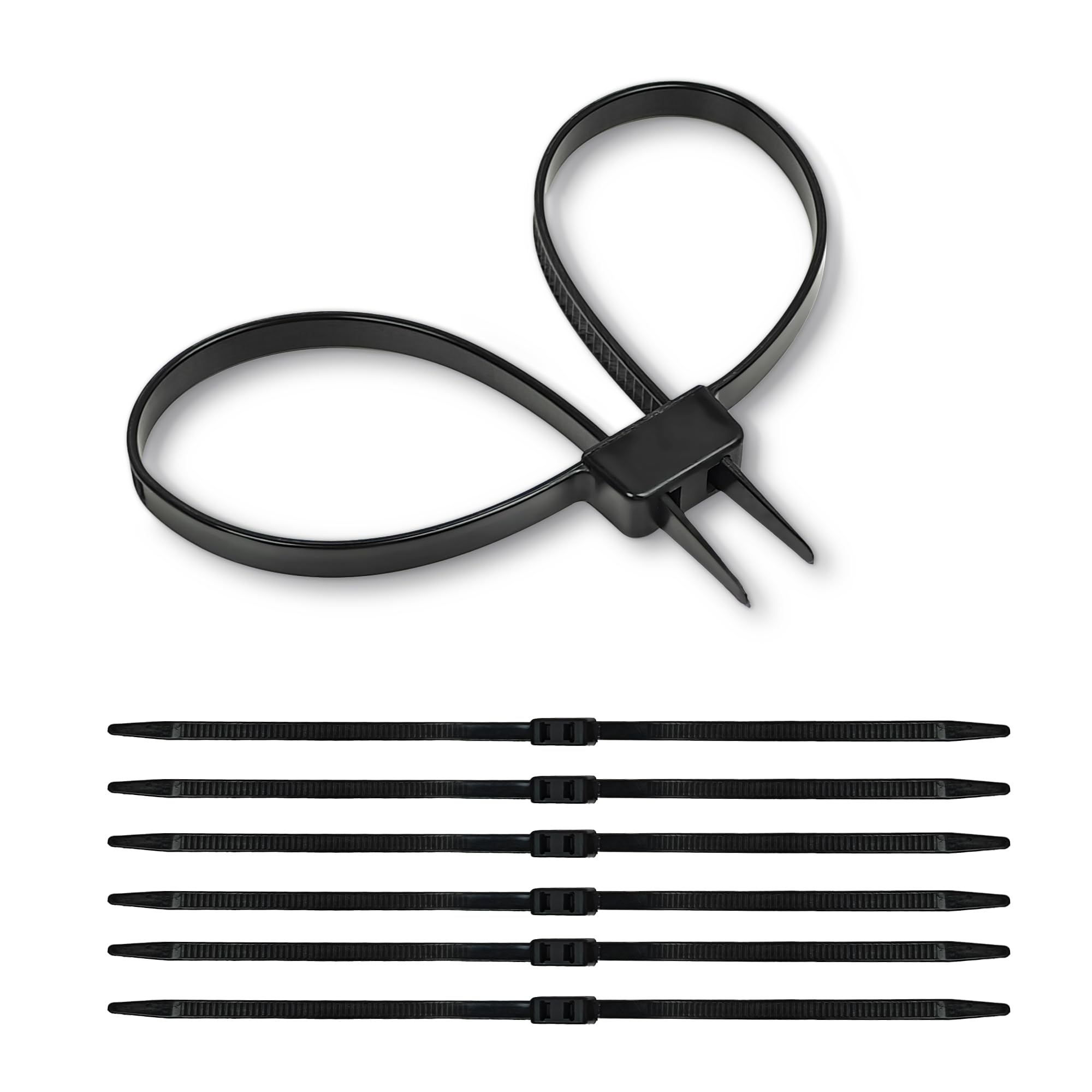6 PCS Hand Cuffs, Heavy Duty Zip Tie Handcuffs Law Enforcement, Restraint Disposable Nylon Double Cable Cuffs, Firm, Unable to Break Free, Unhurt, Suitable for Bedroom, Police Gear, Tools, 27.5" Long
