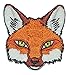 Bügelbild - Fuchs - 6 cm * 6,2 cm - Aufnäher Applikation - Flicken gestickt - Füchse Waldtier orange Waldtiere Reinecke Tier Tiere Rotfuchs