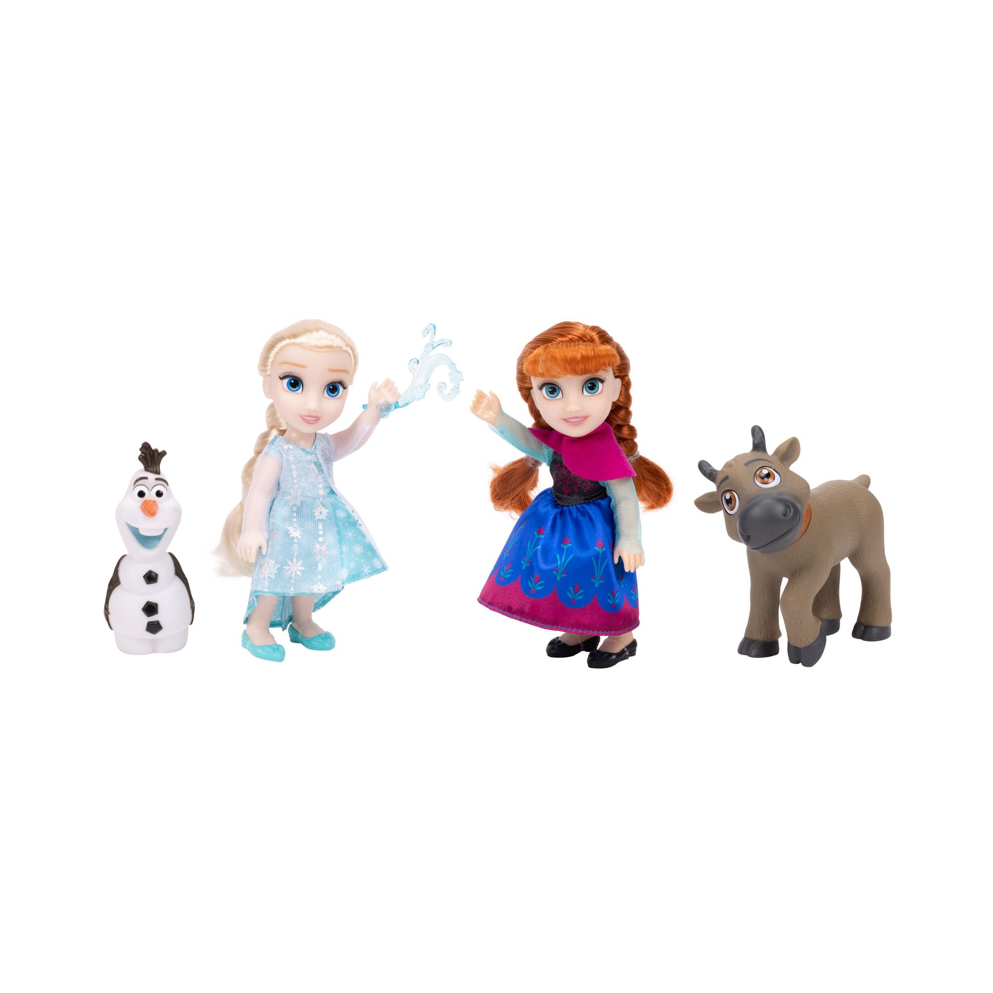 Disney Frozen Elsa & Anna Extra Fashions drobny zestaw upominkowy firmy Jakks Pacific – oficjalnie licencjonowany przez Disney, dla dziewczynek z dodatkowymi strojami