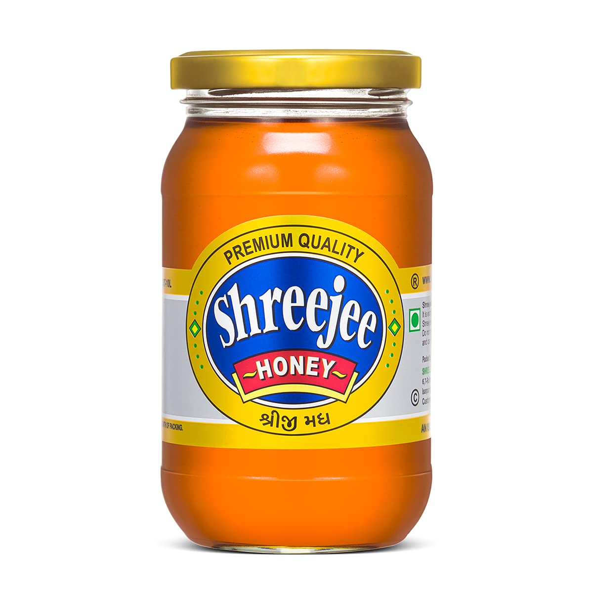 Shreejee Honey - 100% Pure and Natural Honey,Useful for Weight Loss, Immunity Booster (500gm)
