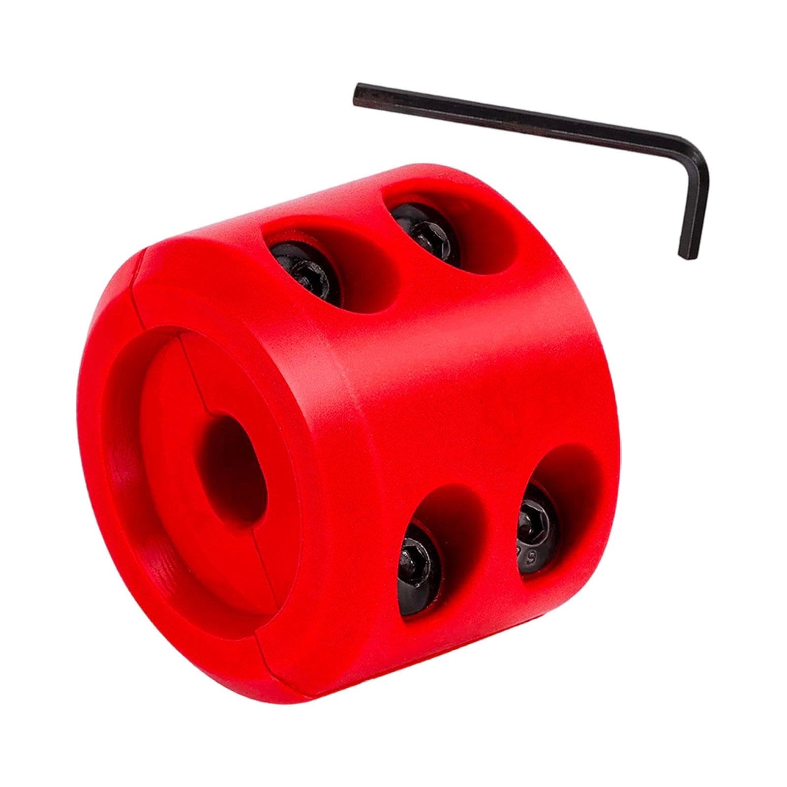 CALANDIS Winch Cable Hook Stopper Rubber Winch Line Saver for UTV Synthetic Rope red-image-1