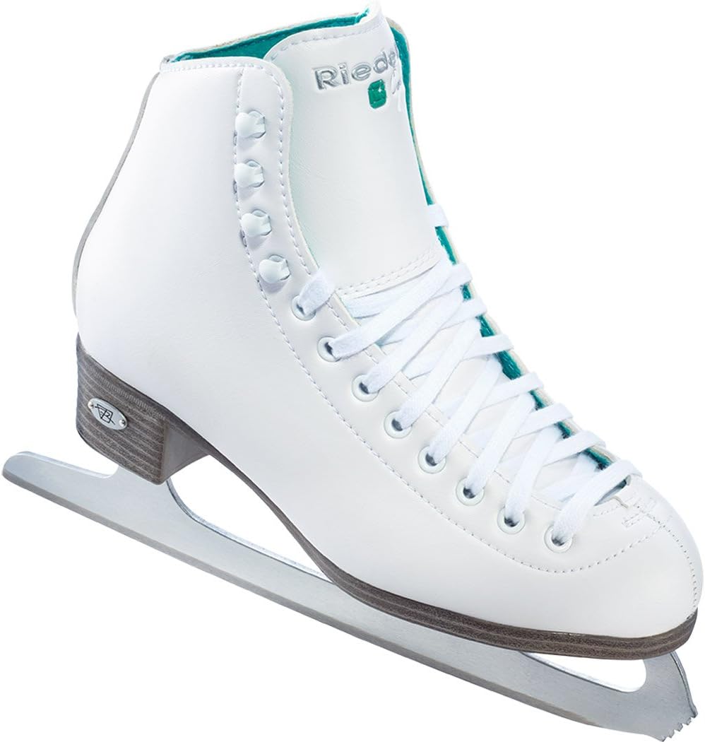 Riedell Unisex Horizon Recreational Ice Skates - Supportive Uppers with Plush Padded Lining, Smooth Stainless Steel Blades, and PVC Soles