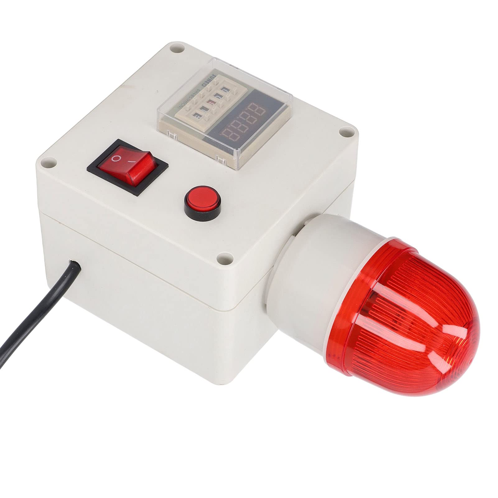 Luz de Retraso de la Sirena de Alarma Luz de Alarma Audio Horn 90dB con Múltiples Temporizaciones Establecidas para la Seguridad Industrial