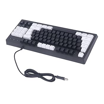 Amazon | メカニカルキーボード、耐久性のある 87 キー USB