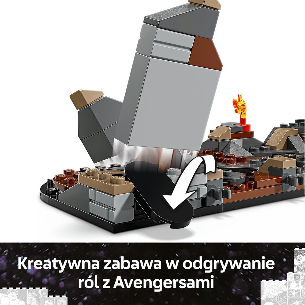LEGO | Marvel Avengers: Koniec gry — ostateczna bitwa 76323 | Zabawka dla 10-latka, 10 postaci i ruchomy mech Ant-Mana, prezent dla fana Marvela, zestaw klocków dla dzieci, 621 elementów