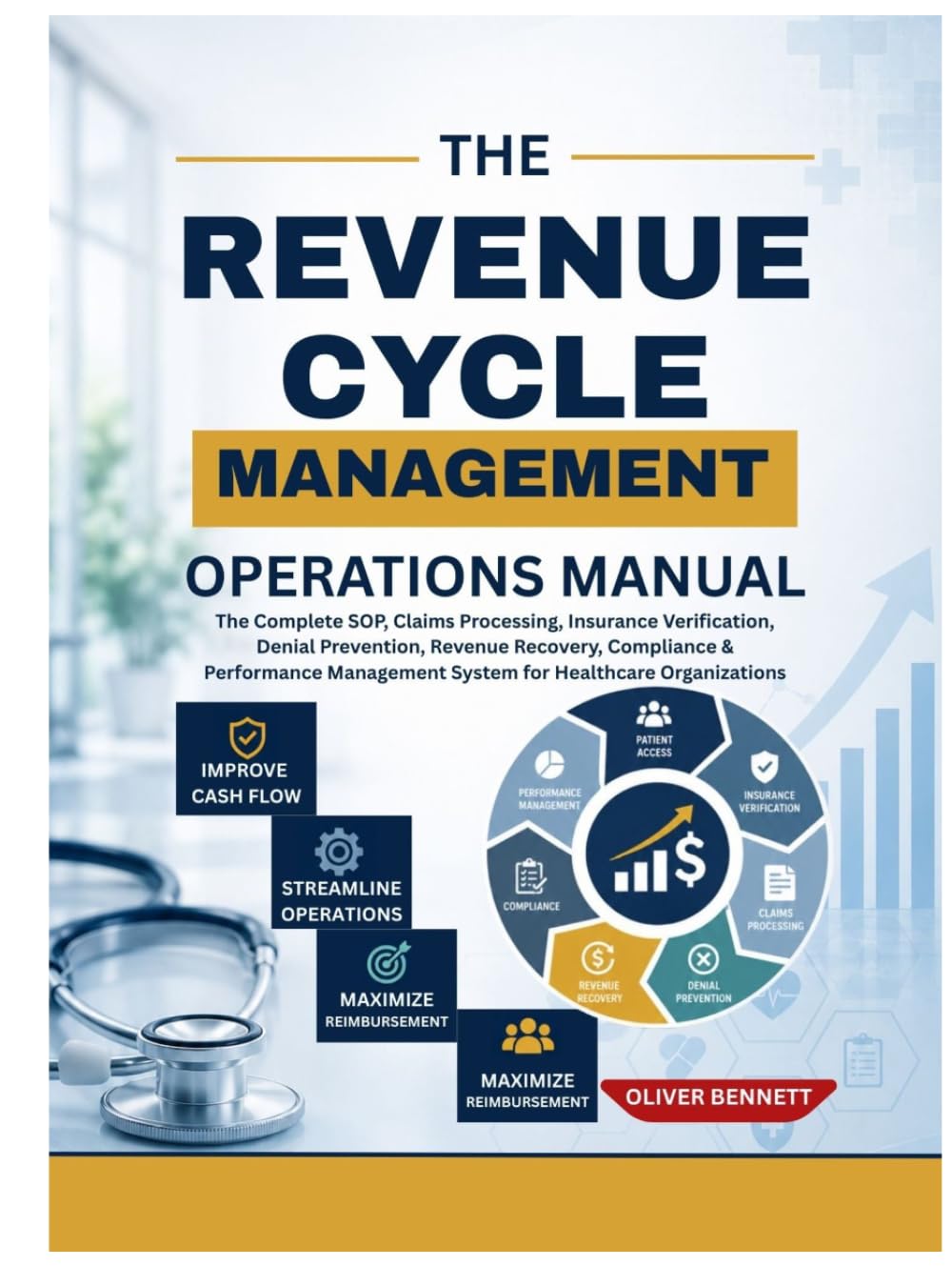 THE REVENUE CYCLE MANAGEMENT OPERATIONS MANUAL: The Complete SOP, Claims Processing, Insurance Verification, Denial Prevention, Revenue Recovery, Compliance & Performance Management System for Healthc