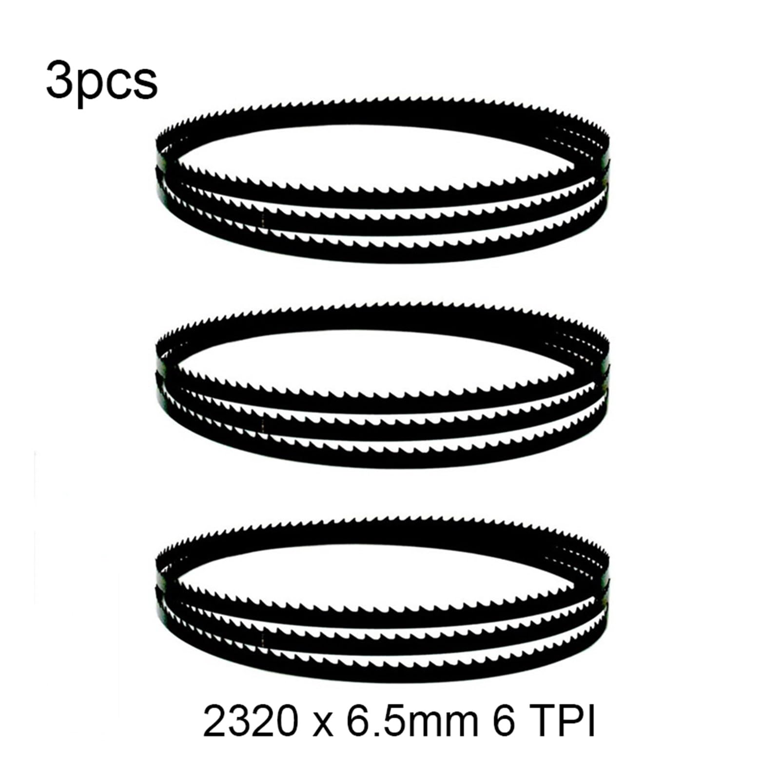 3 szt. 2320 X 6,5 mm 6 TPI Brzeszczoty do pił taśmowych Akcesoria do narzędzi do obróbki drewna Cięcie drewna
