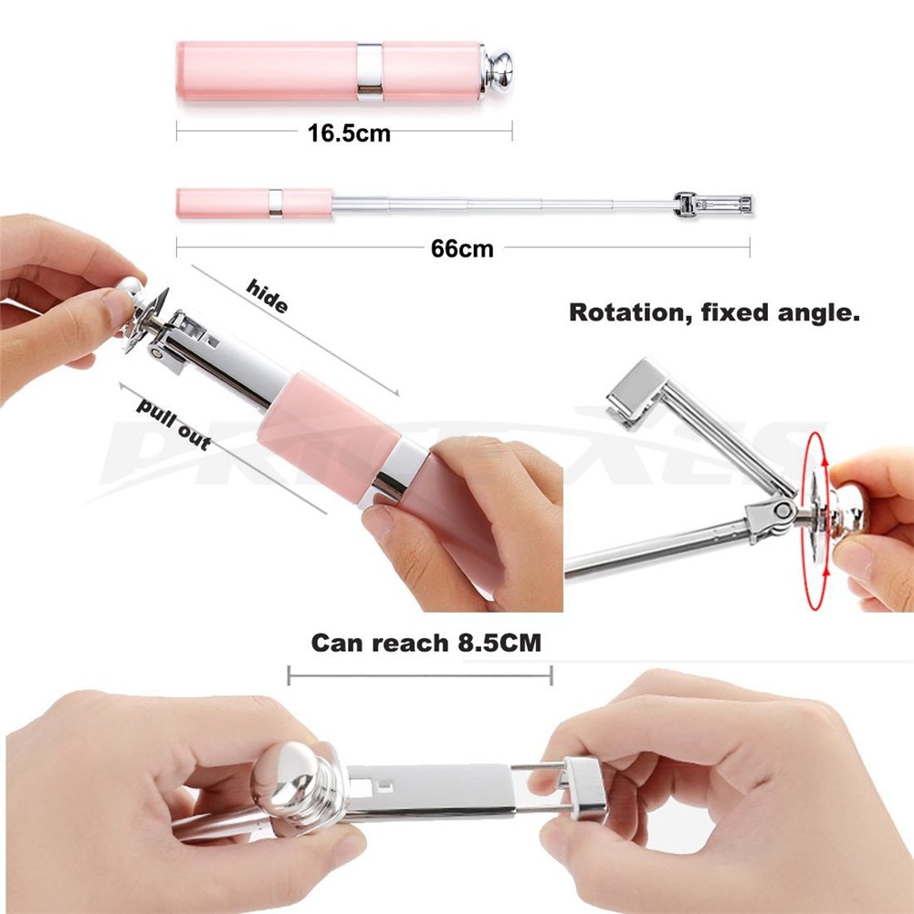 Amazon | 超可愛いルージュ 自撮り棒Bluetooth Android iOS対応