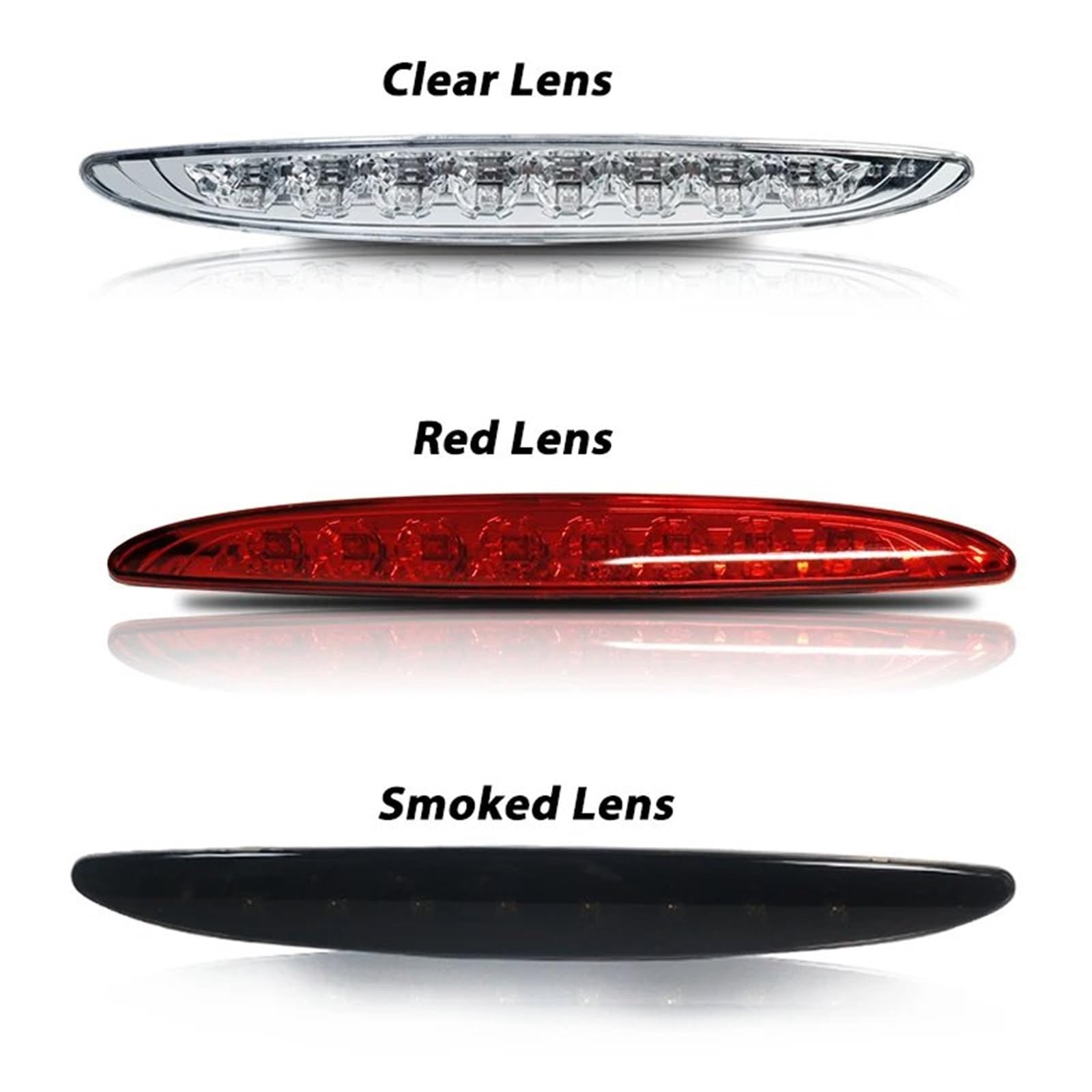 Terza Luce Stop Freno Auto LED Posteriore per MINI COOPER R50 R53 1a Generazione Hatchback 2002-2006 63256935789 (Red Lens)