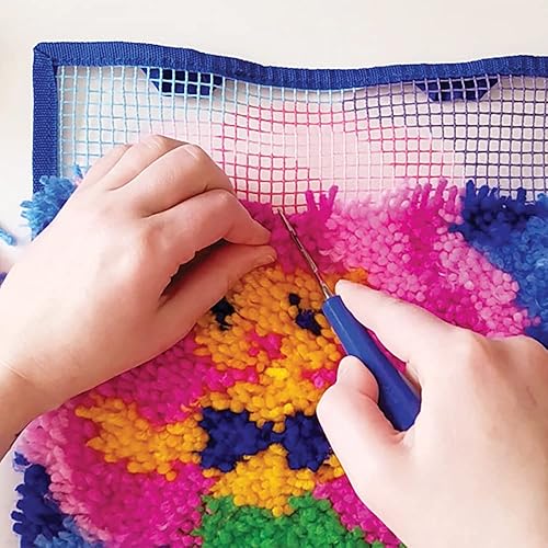 Miniatura 24 de Kits de ganchos de pestillo para niños: manualidades para niños, artes y manualidades, arte de hilo, colgar en la pared y mini alfombras