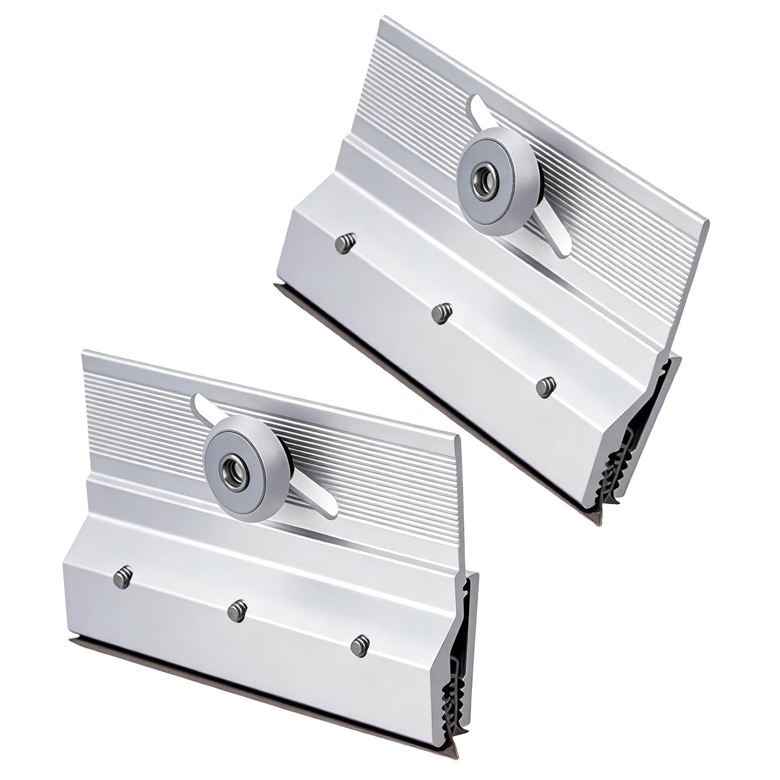 Buxuaaaa 2Pcs Resistant Shower Door Rollers Systems Aluminum Frame With Quiet Wheel For Bathroom Hardware Smooth Sliding Shower Door Mechanism