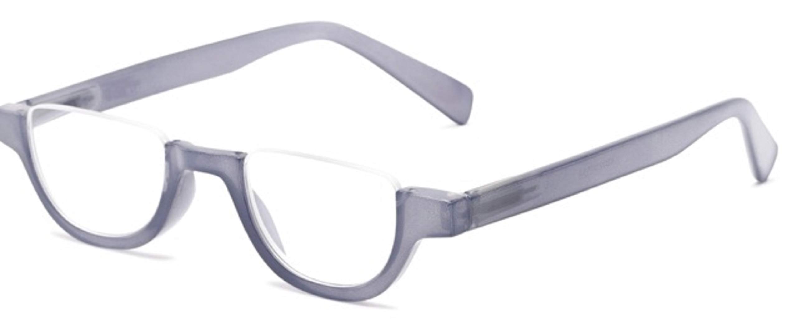 The Shay Colorful Semi-Rimless Half Reader Reading Glasses, 1.75 Lavender