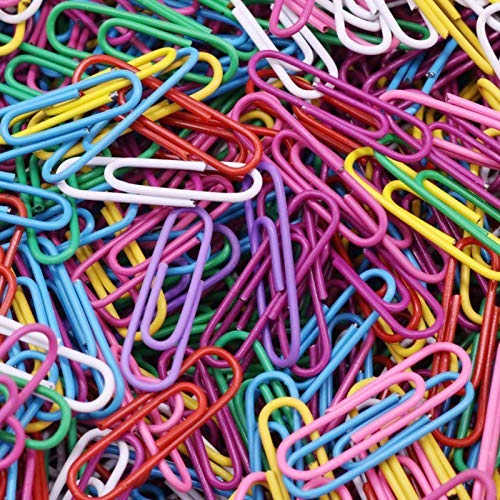 Unique Print Gem U Paper Clips, Gem Clips for Office, Home, Schools (Multi Colour) - 200 Clips