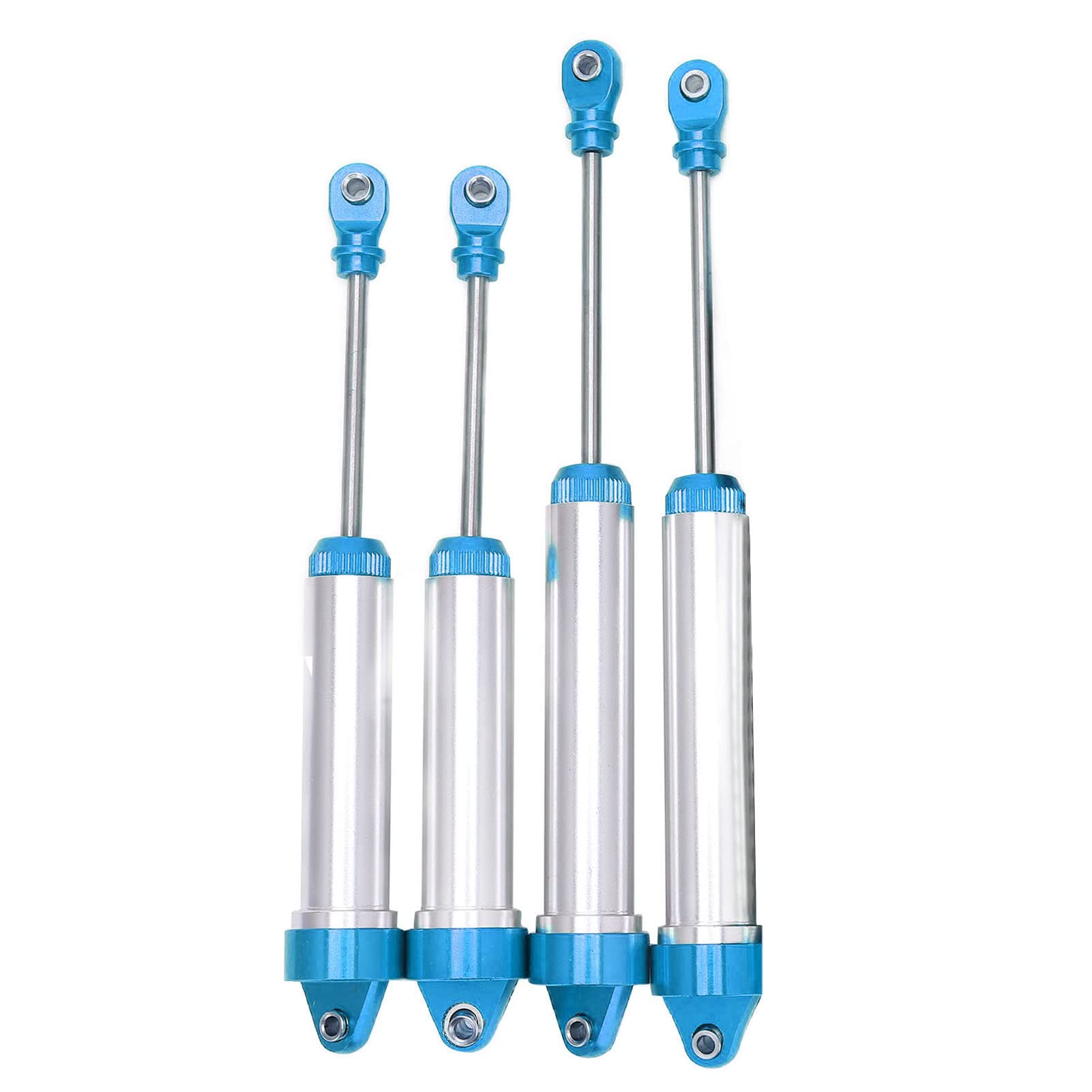 Set di Ammortizzatori RC Durevoli Ammortizzatori Anteriori e Posteriori in Alluminio Leggero per 1/7 UDR 4 Pezzi (Blu)