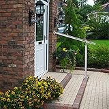 CO-Z Edelstahl Eingangsgeländer Treppengeländer 100CM Handlauf Geländer für Treppen Wandhandlauf Winkel Einstellbar Drinnen und Draußen (100cm)