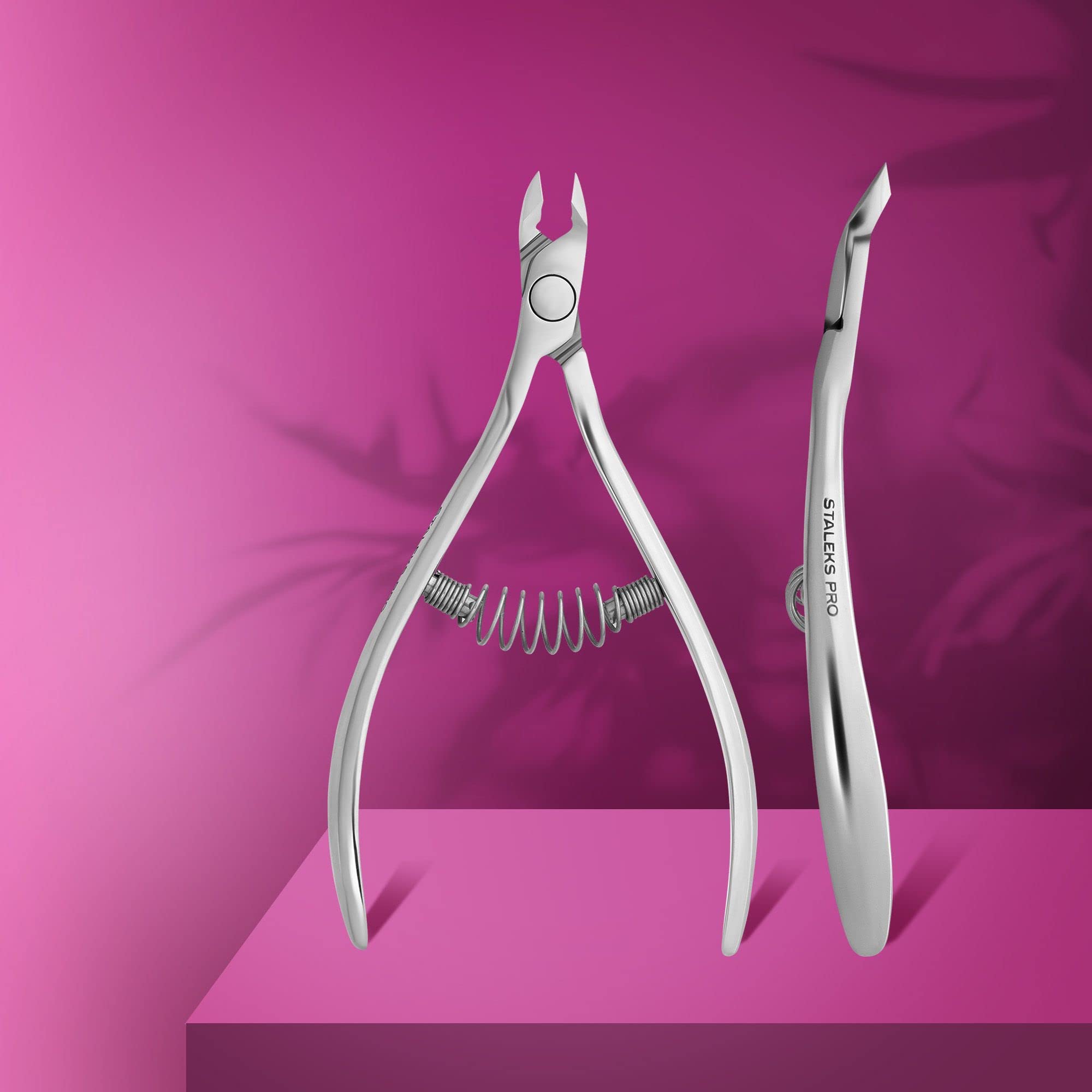 STALEKS PRO Pince à cuticules professionnelle 6 mm en acier inoxydable Expert 81-6