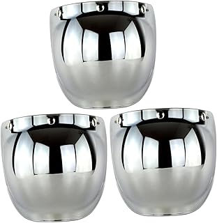 LIOOBO 3 Peças Capacete Para Motocicleta Capacete De Motocicleta Capacete De Motocicleta Capacetes De Moterbike Capacetes Gorro Para Motocicletas Motocicleta Escudo À Prova De Vento