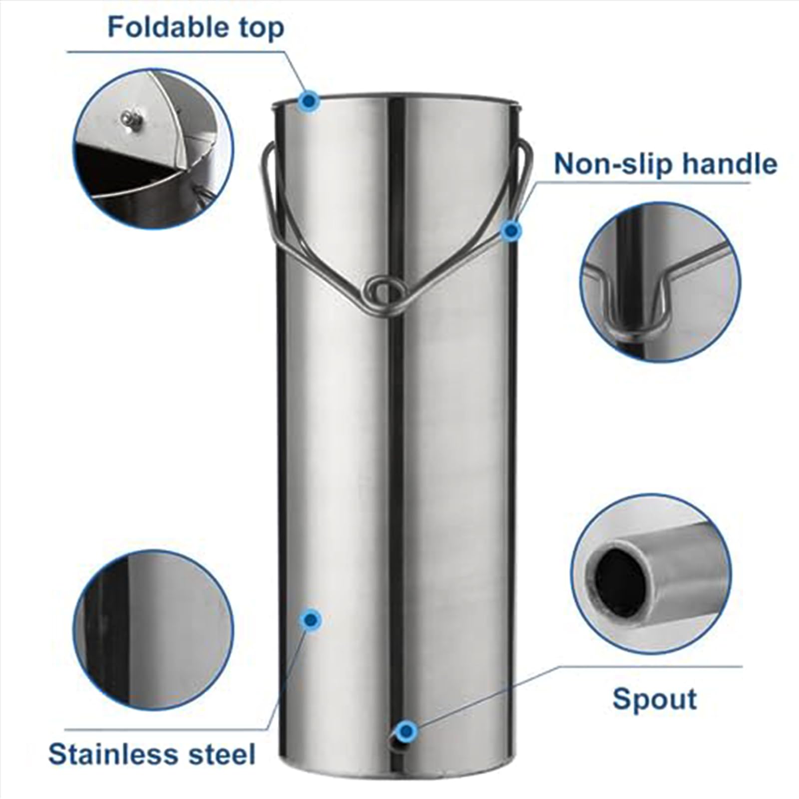 Verstellbarer Wasserproben-Probenehmer,Schwingprobenehmer,304 Edelstahl,WasserqualitäTs-Probenehmer,Probenahme-Eimer-Sammler,304 Stainless Steel 1L